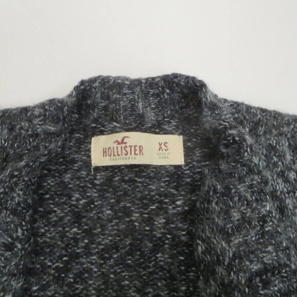 Hollister Womens Open Front Knit Sweater Cardigan Size XS Gray - Picture 6 of 6